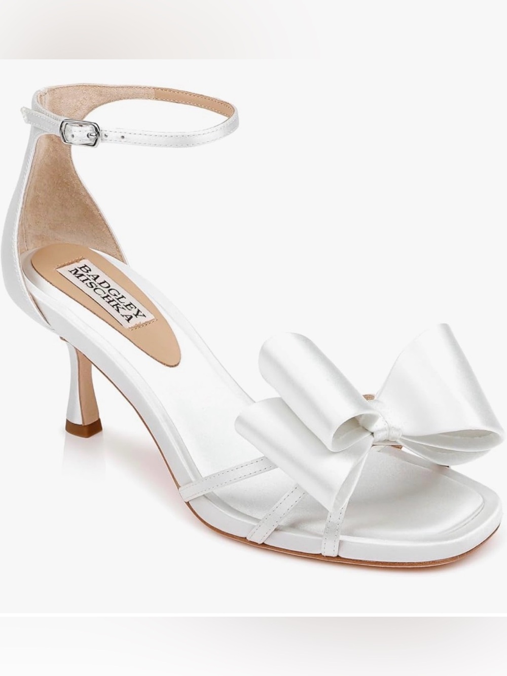 NWT-Badgley Mischka Women's Alysha Open Toe Kitten Heels